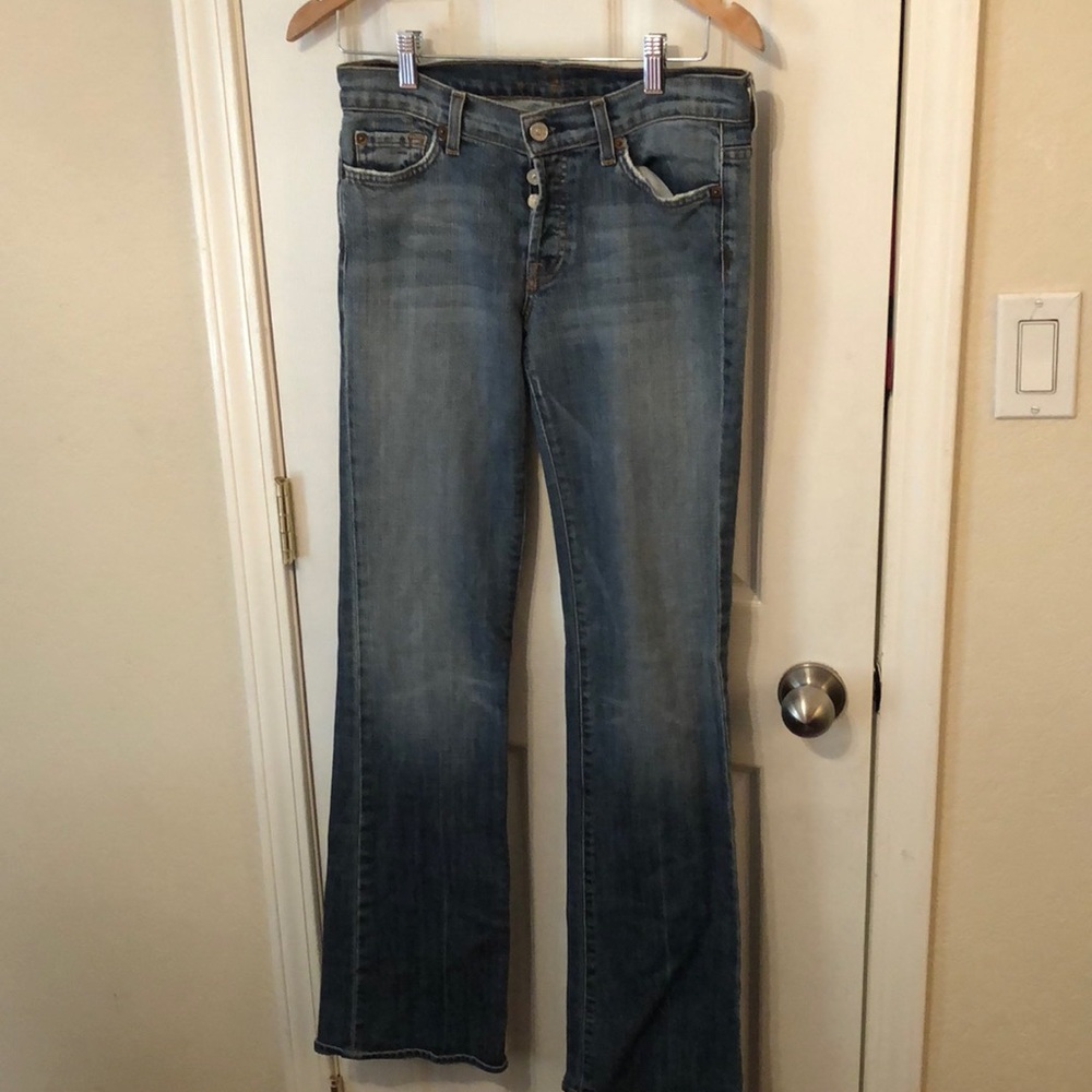 7 for All Mankind light denim jeans